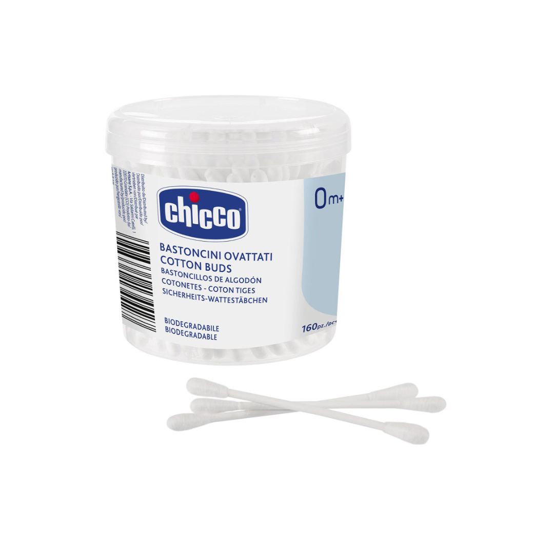 Chicco Cotton Buds with Eardrum Protection Pack of 160