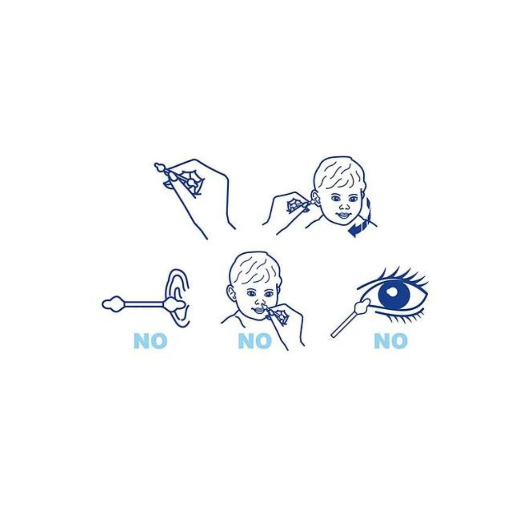 Chicco Cotton Buds with Eardrum Protection Pack of 160