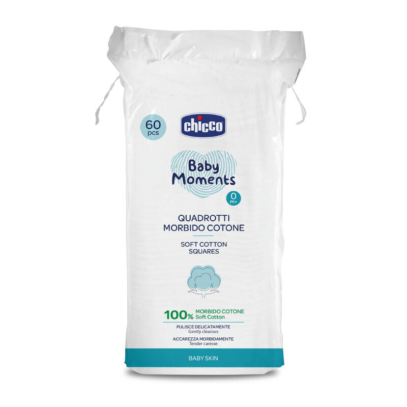 Chicco Soft Cotton Squares Pack of 60