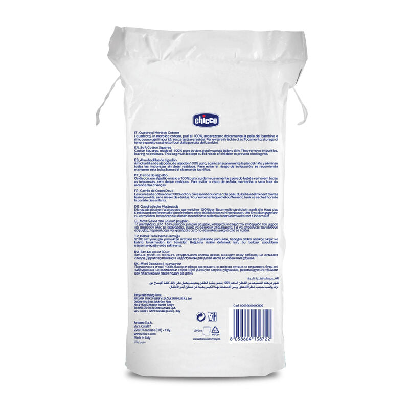 Chicco Soft Cotton Squares Pack of 60