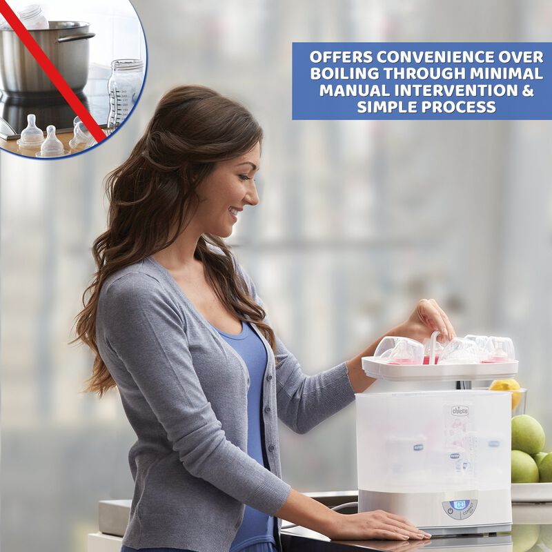 Chicco Steam Sterilizer 3-in-1 One Size White