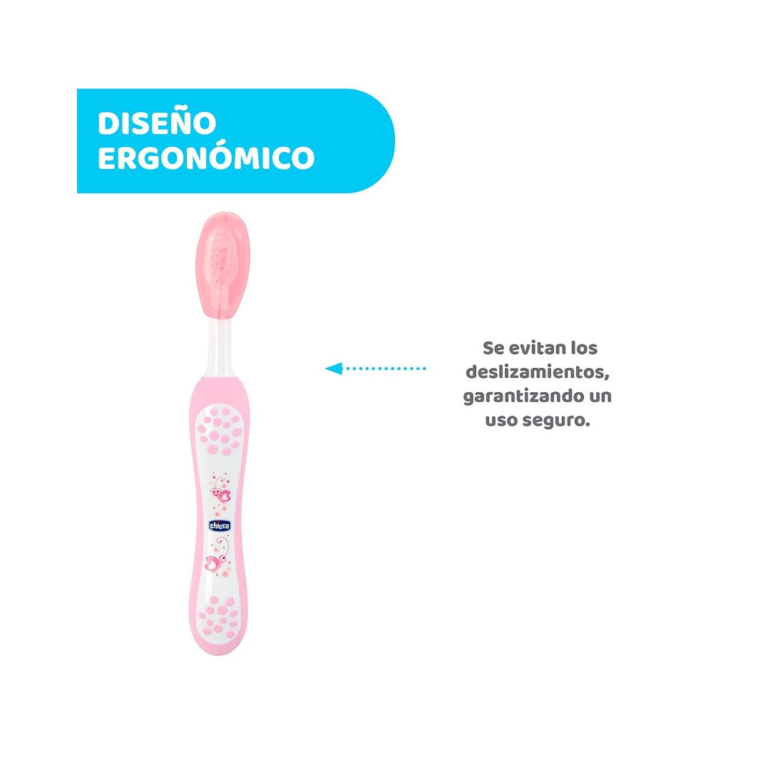 Chicco Baby Soft Toothbrush 6–36 Months Pink