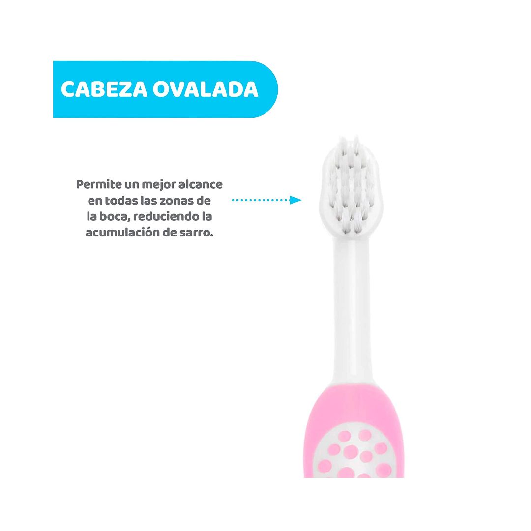 Chicco Baby Soft Toothbrush 6–36 Months Pink
