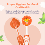 Chicco Kids Soft Toothbrush 3–8 Years Orange