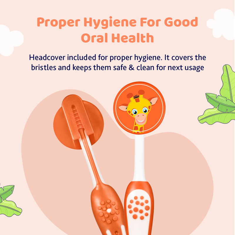 Chicco Kids Soft Toothbrush 3–8 Years Orange