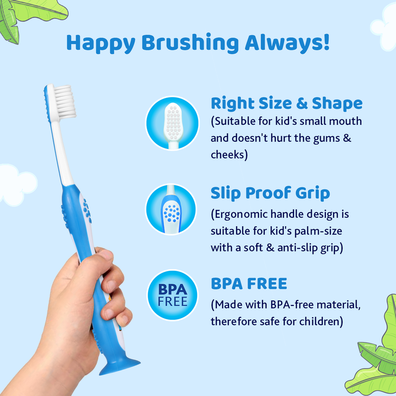 Chicco Kids Soft Toothbrush 3–8 Years Blue