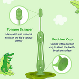 Chicco Kids Soft Toothbrush 3–8 Years Green