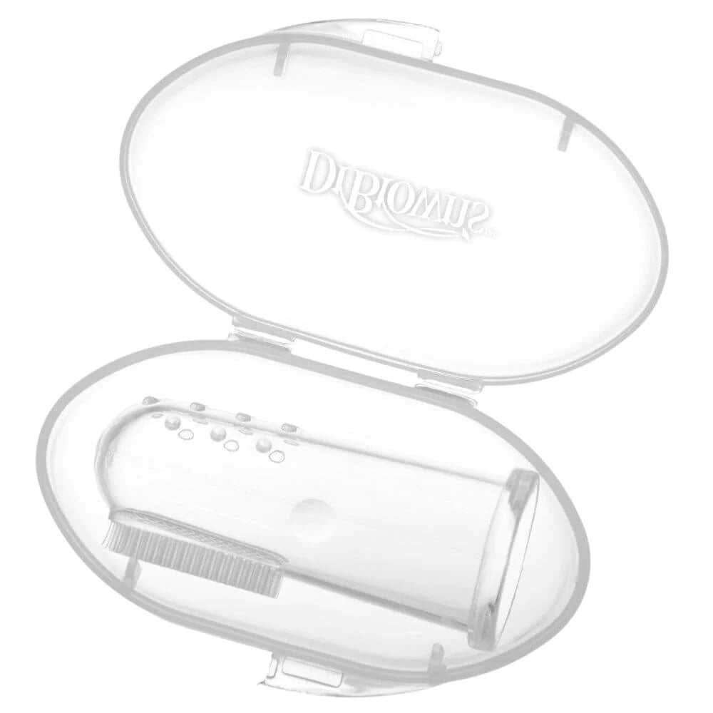Dr. Brown’s Silicone Finger Toothbrush With Case 3M+ Clear
