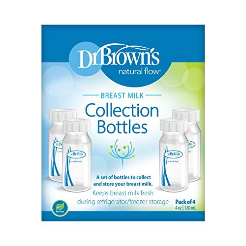 Dr Browns Breastmilk Storage And Collection Bottles - 4 Oz (Pack Of 4)
