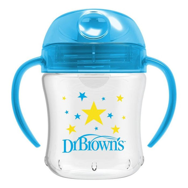 Dr Browns 6 Oz/180 Ml Soft Spout Transition Cup With Handle Blue
