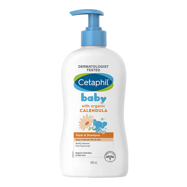 Cetaphil Baby Wash & Shampoo With Organic Calendula (400Ml)