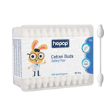 Hopop Baby Cotton Buds Safety Tips 55 Pcs – White