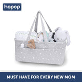 Hopop Baby Diaper Caddy Organiser 16 x 10 x 7 Inches Grey