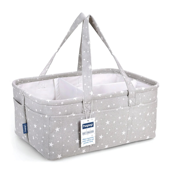 Hopop Diaper Caddy Basket - Grey