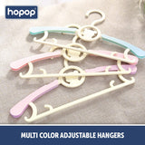 Hopop Adjustable Anti-Slip Baby Clothes Hangers Pack of 6 – Multicolo