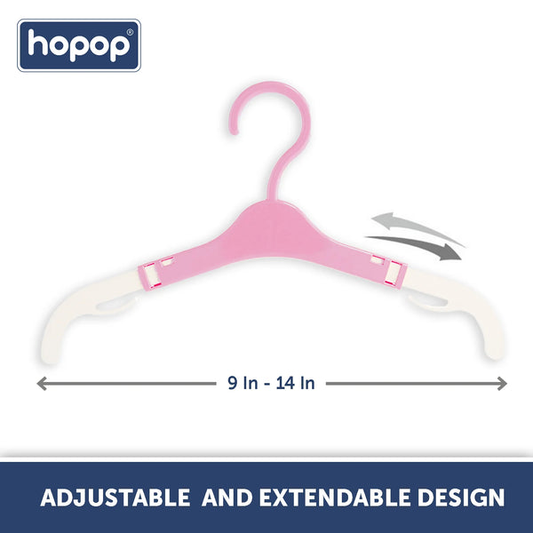 Hopop Baby Clothes Hanger Adjustable Multicoloured