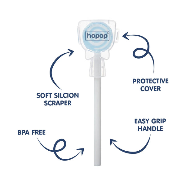 Hopop Candy Shape Tongue Cleaner - Pack Of 1 (Assorted)