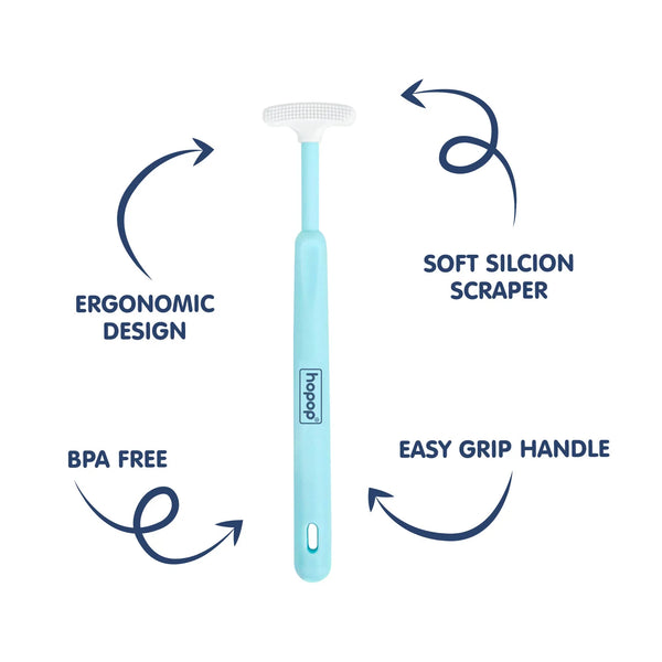 Hopop Tender Tongue Cleaner Pack Of 1 - Blue