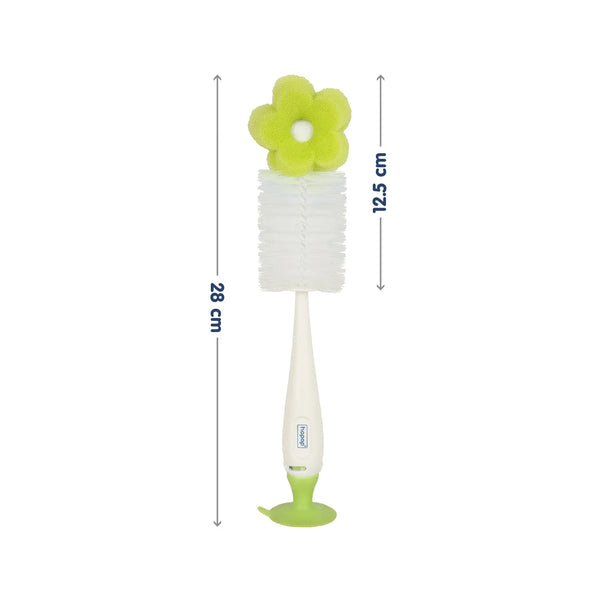 Hopop Bottle & Teat Brush With Sponge - Assorted