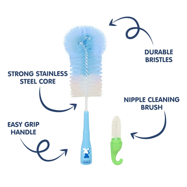 Hopop Bottle & Teat Brush - Assorted