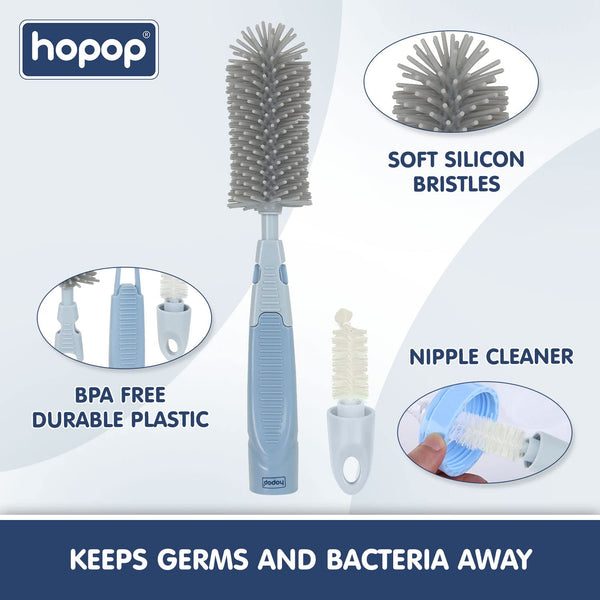 Hopop Bottle & Nipple Cleaning Brush - Assorted
