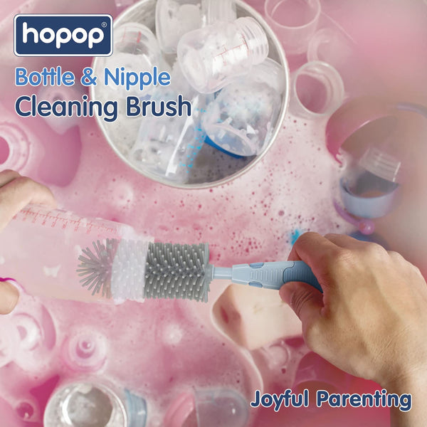 Hopop Bottle & Nipple Cleaning Brush - Assorted