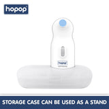 Hopop Electric Baby Nail Trimmer Safe & Silent Grooming with Storage Case 0M+ – White
