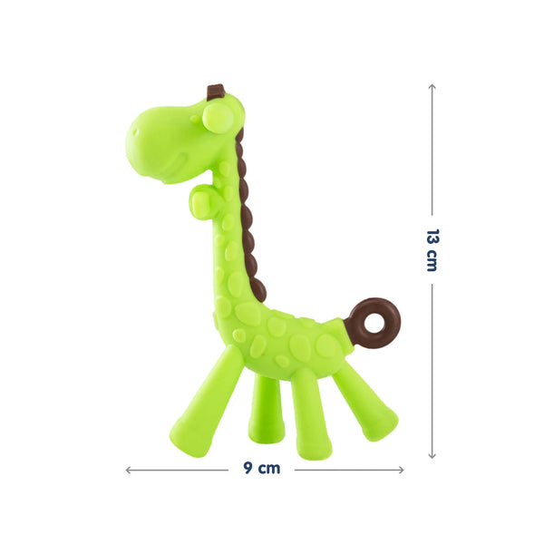 Hopop Giraffe Silicone Teether- Assorted - Assorted Colour