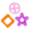 Hopop Multi-Textured Water-Filled Cooling Teether Star Pack of 3 Assorted Colors