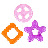 Hopop Multi-Textured Water-Filled Cooling Teether Star Pack of 3 Assorted Colors