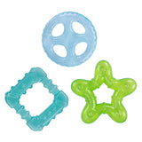 Hopop Multi-Textured Water-Filled Cooling Teether Star Pack of 3 Assorted Colors