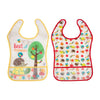 Hopop Baby Crumb Catcher Bib Big (Pack Of 2) - Assorted Print
