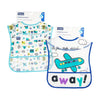 Hopop Baby Crumb Catcher Bib Big (Pack Of 2) - Assorted Print