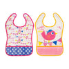 Hopop Baby Crumb Catcher Bib Big (Pack Of 2) - Assorted Print