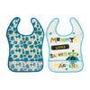 Hopop Baby Crumb Catcher Bib Big (Pack Of 2) - Assorted Print