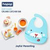 Hopop Easy Clean Crumb Catcher Silicon Bib - Assorted Print