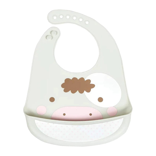 Hopop Easy Clean Crumb Catcher Silicon Bib - Assorted Print