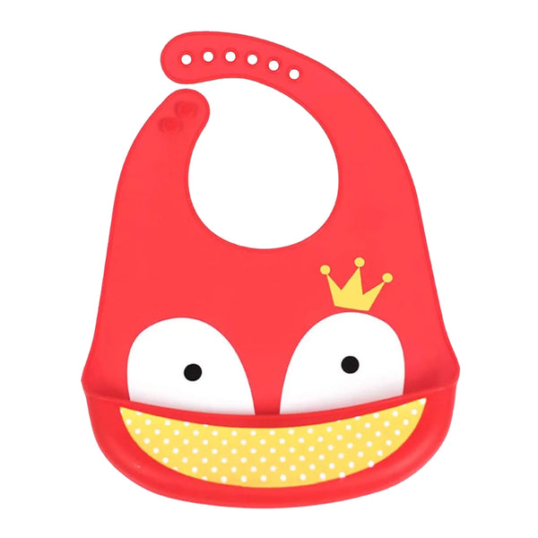 Hopop Easy Clean Crumb Catcher Silicon Bib - Assorted Print