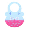 Hopop Easy Clean Crumb Catcher Silicon Bib- Assorted Print