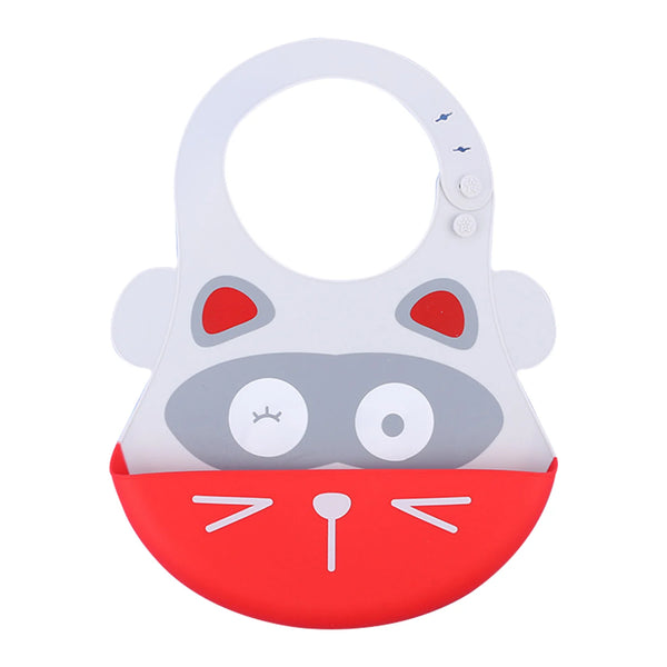 Hopop Easy Clean Crumb Catcher Silicon Bib- Assorted Print