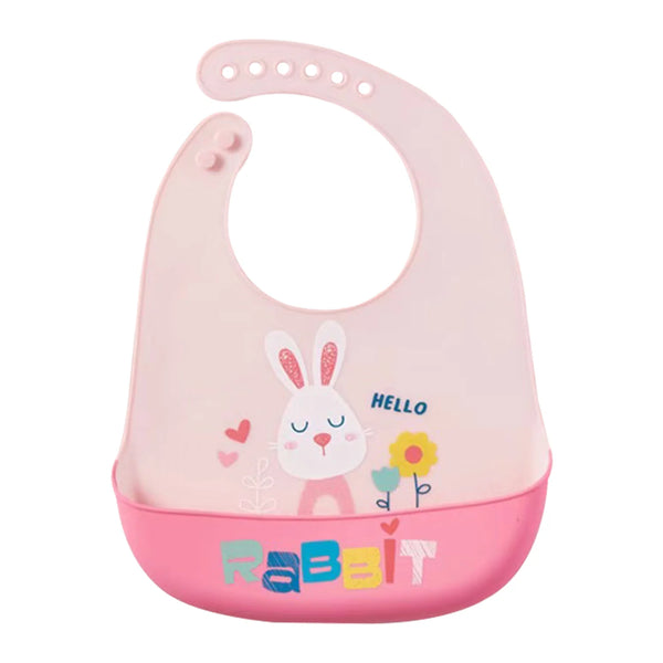 Hopop Easy Clean Crumb Catcher Silicon Bib - Assorted Print