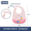Hopop Easy Clean Crumb Catcher Silicon Bib - Assorted Print