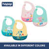 Hopop Easy Clean Crumb Catcher Silicon Bib - Assorted Print