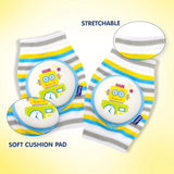 Hopop Anti-Slip Elbow & Knee Pads for Crawling Baby Free Size Multicolor