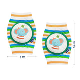 Hopop Anti-Slip Elbow & Knee Pads for Crawling Baby Free Size Multicolor