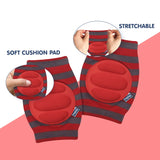 Hopop Anti-Slip Crawling Baby Elbow & Knee Pads Assorted Colour