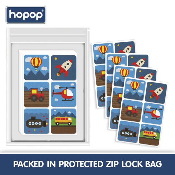 Hopop Mozzbito 100% Natural Mosquito Repellent Patches (Pack Of 24) - Assorted Print