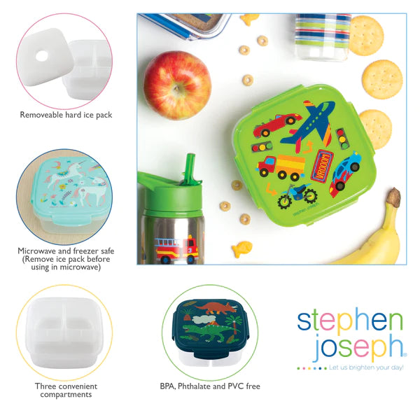 Stephen Joseph Snack Box With Ice Pack - Transportation