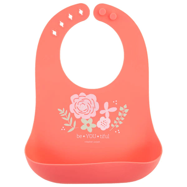 Stephen Joseph Silicone Bib Flower