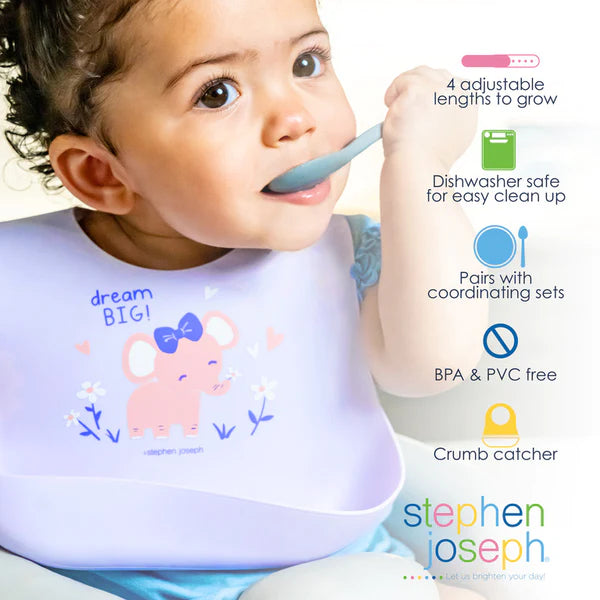 Stephen Joseph Silicone Bib Dino